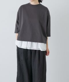 かぐれ / かぐれ Tシャツ | コットンインレー6分袖プルオーバー