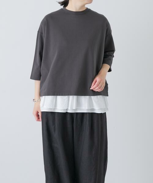 かぐれ / かぐれ Tシャツ | コットンインレー6分袖プルオーバー | 詳細2