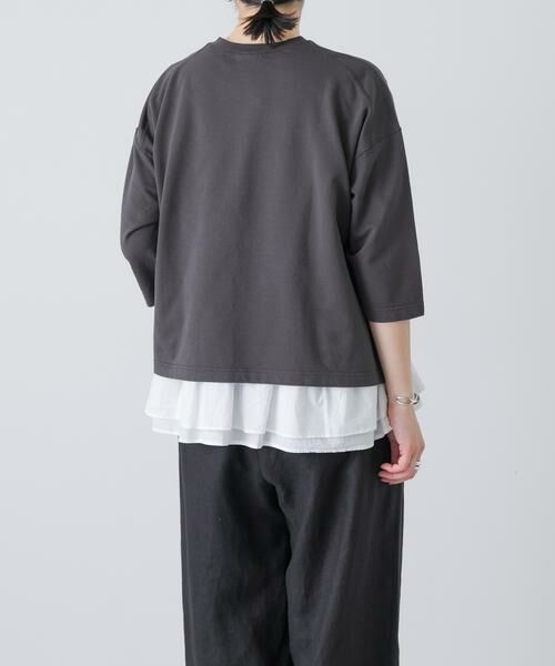 かぐれ / かぐれ Tシャツ | コットンインレー6分袖プルオーバー | 詳細4