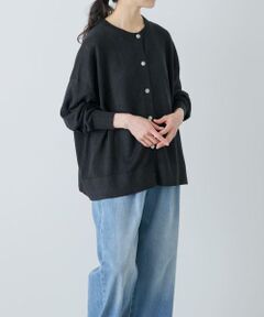 かぐれ / かぐれ カーディガン・ボレロ | リネンワイドクルーネックカーディガン