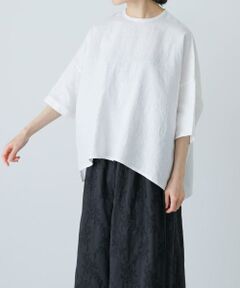 かぐれ / かぐれ シャツ・ブラウス | リネンクルーネック半袖シャツ