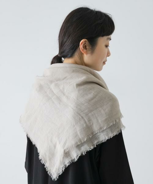 かぐれ / かぐれ マフラー・ショール・スヌード・ストール | リネンスクエアストール | 詳細7