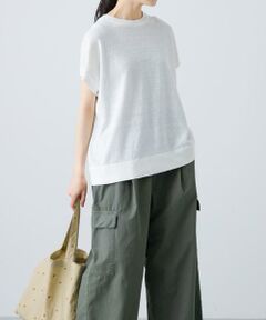 かぐれ / かぐれ ニット・セーター | リネンフレンチスリーブニット