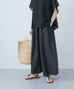 かぐれ / かぐれ その他パンツ | リネンレーヨンワイドギャザーパンツ