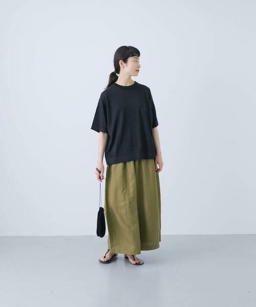 かぐれ / かぐれ その他パンツ | リネンレーヨンワイドギャザーパンツ | 詳細5