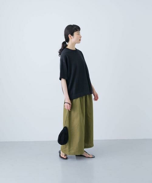 かぐれ / かぐれ その他パンツ | リネンレーヨンワイドギャザーパンツ | 詳細6