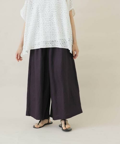 かぐれ / かぐれ その他パンツ | リネンレーヨンワイドギャザーパンツ | 詳細24
