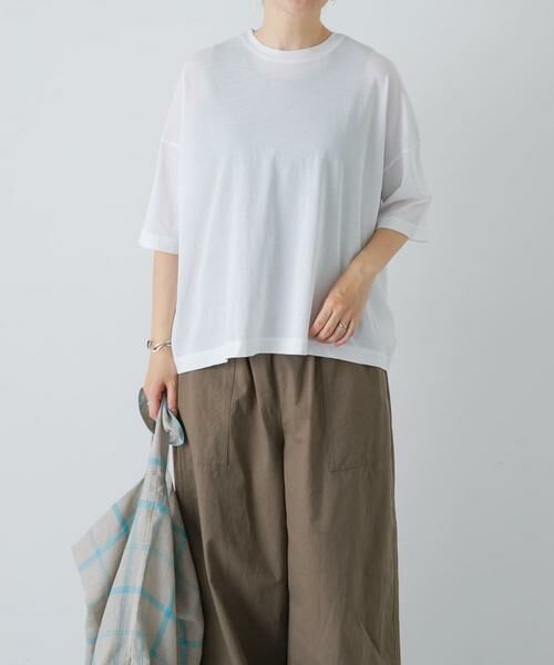 かぐれ / かぐれ Tシャツ | ハイツイストコットン半袖Tシャツ（オフホワイト）