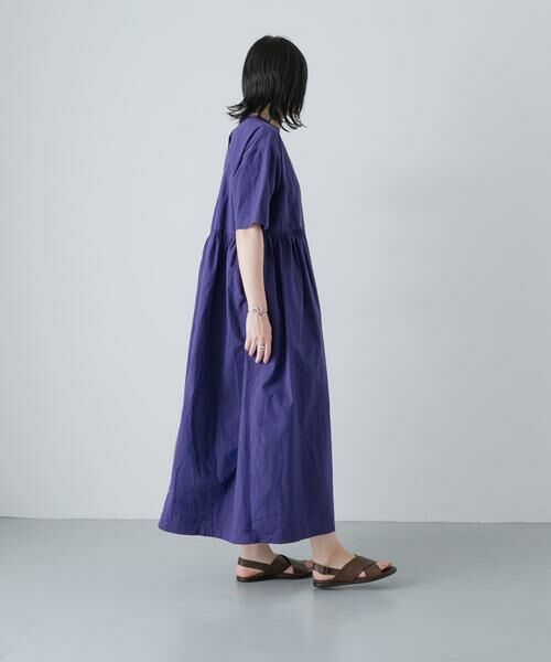 かぐれ / かぐれ ワンピース | コットンシルクサイドギャザーワンピース | 詳細6