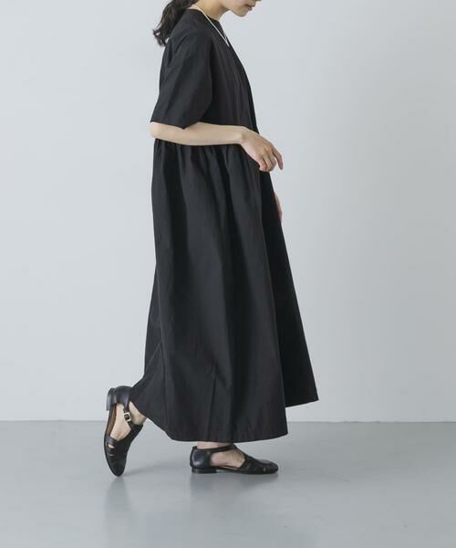 かぐれ / かぐれ ワンピース | コットンシルクサイドギャザーワンピース | 詳細22