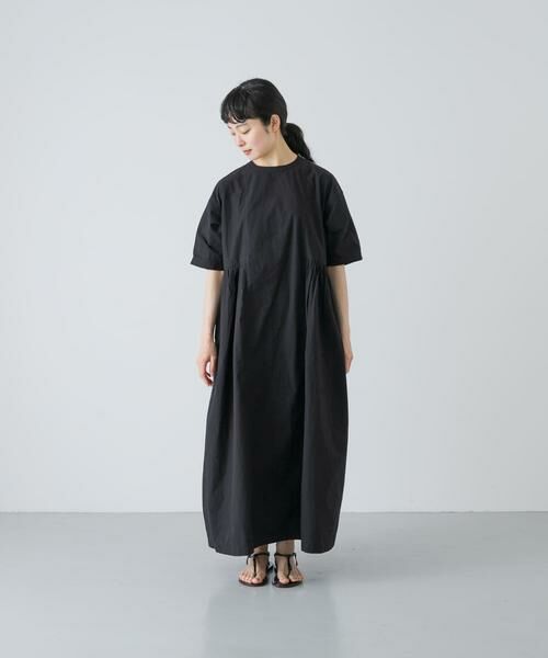 かぐれ / かぐれ ワンピース | コットンシルクサイドギャザーワンピース | 詳細25