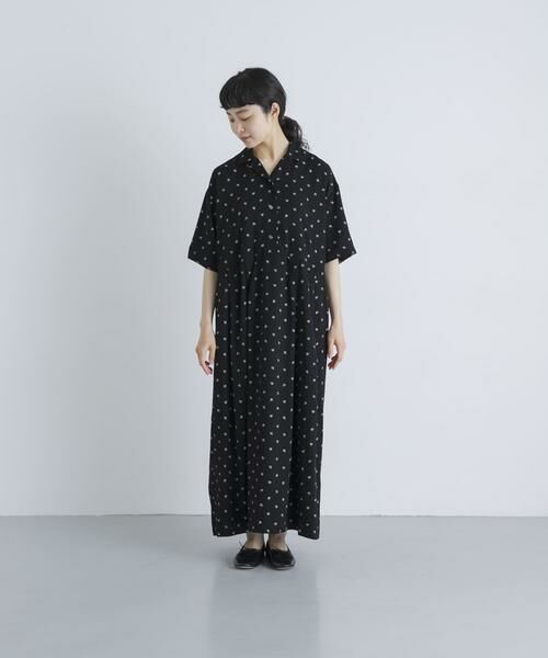 かぐれ / かぐれ ワンピース | 『2サイズ展開』レーヨンモノトーンプリントワンピース | 詳細7