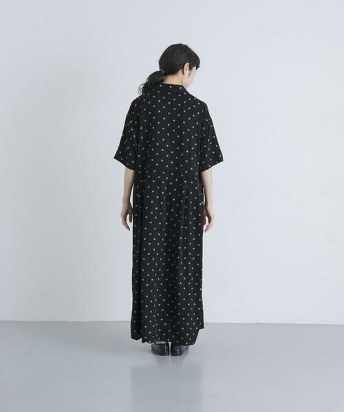 かぐれ / かぐれ ワンピース | 『2サイズ展開』レーヨンモノトーンプリントワンピース | 詳細9