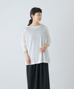かぐれ / かぐれ Tシャツ | リネンボートネックカットソー