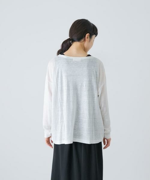 かぐれ / かぐれ Tシャツ | リネンボートネックカットソー | 詳細10