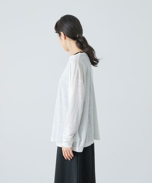 かぐれ / かぐれ Tシャツ | リネンボートネックカットソー | 詳細9