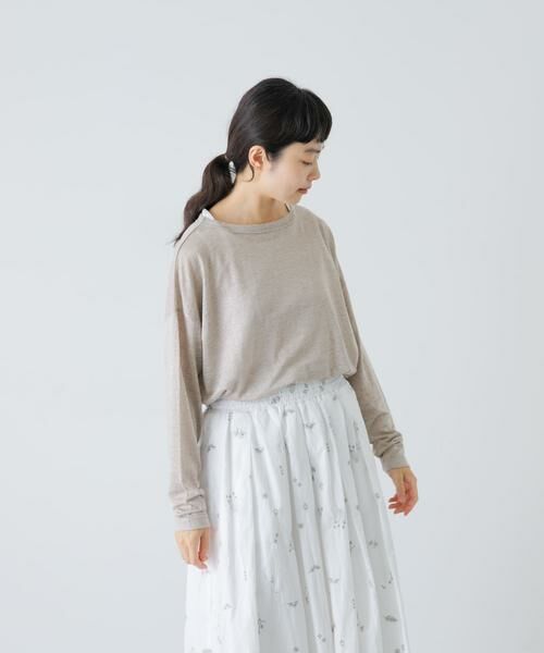 かぐれ / かぐれ Tシャツ | リネンボートネックカットソー | 詳細27