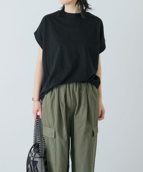 かぐれ / かぐれ Tシャツ | フレンチスリーブカットソー（ブラック）