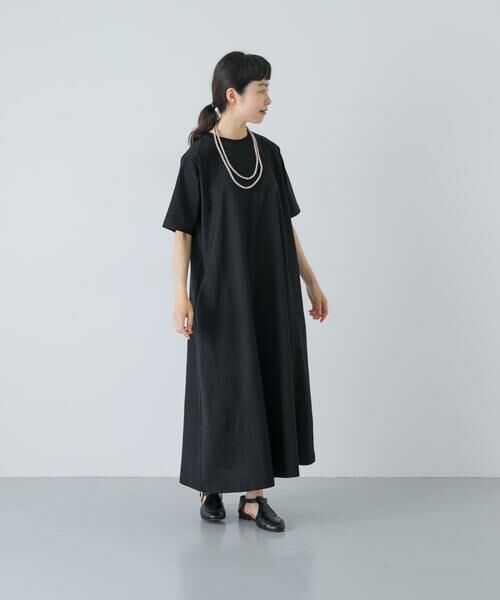 かぐれ / かぐれ ワンピース | 『2サイズ展開』コットンAラインカットワンピース(ブラック)