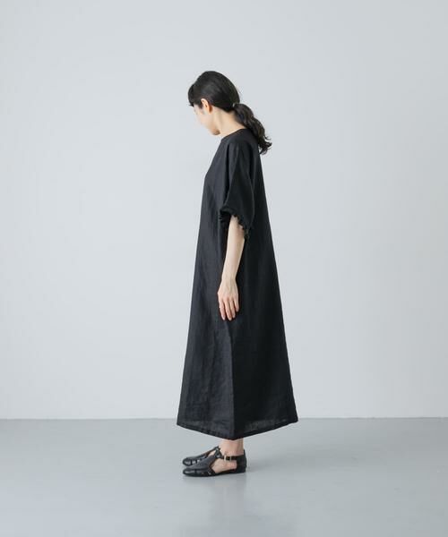 かぐれ / かぐれ ワンピース | 『2サイズ展開』リネンフリルスリーブワンピース | 詳細15
