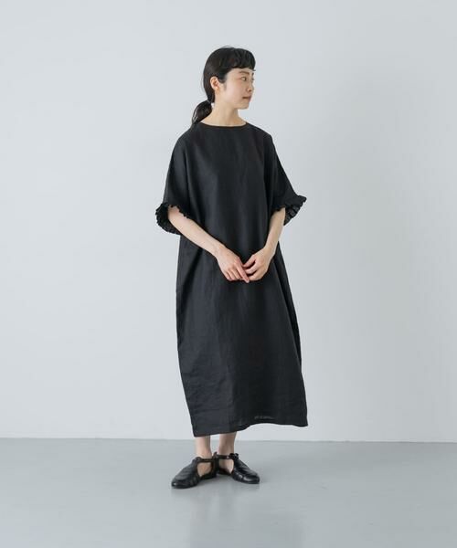 かぐれ / かぐれ ワンピース | 『2サイズ展開』リネンフリルスリーブワンピース | 詳細6