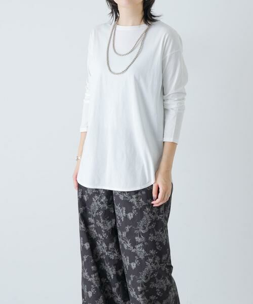 かぐれ / かぐれ Tシャツ | コットンラウンドカットソー（オフホワイト）