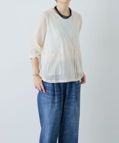 かぐれ / かぐれ シャツ・ブラウス | シアーカシュクールカーデシャツ
