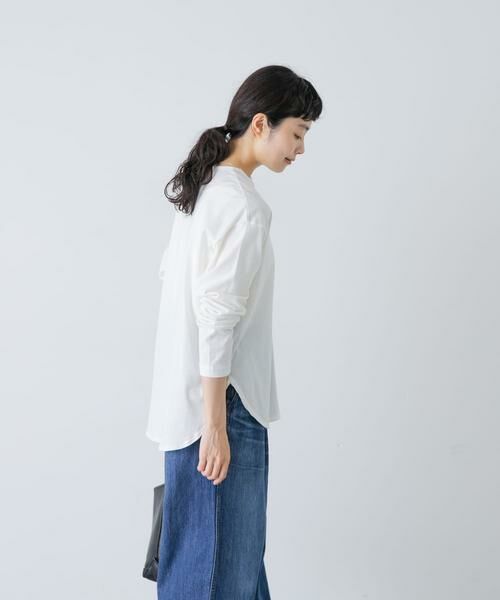 かぐれ / かぐれ Tシャツ | ヘンリーネックコットンカットソー | 詳細3