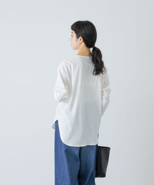 かぐれ / かぐれ Tシャツ | ヘンリーネックコットンカットソー | 詳細4