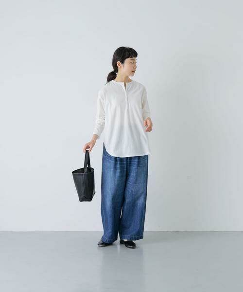 かぐれ / かぐれ Tシャツ | ヘンリーネックコットンカットソー | 詳細5