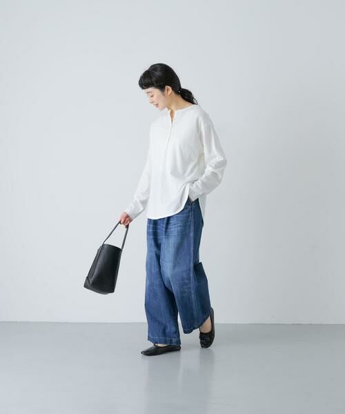 かぐれ / かぐれ Tシャツ | ヘンリーネックコットンカットソー | 詳細6