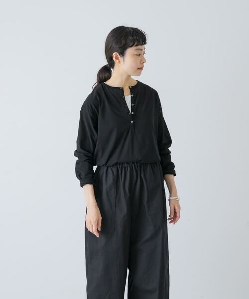 かぐれ / かぐれ Tシャツ | ヘンリーネックコットンカットソー | 詳細16