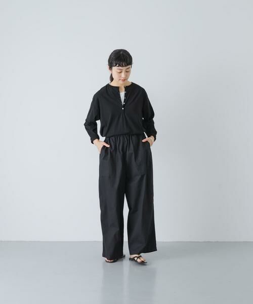 かぐれ / かぐれ Tシャツ | ヘンリーネックコットンカットソー | 詳細20