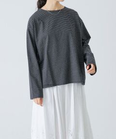 かぐれ / かぐれ Tシャツ | ナローボーダーロングカットソー