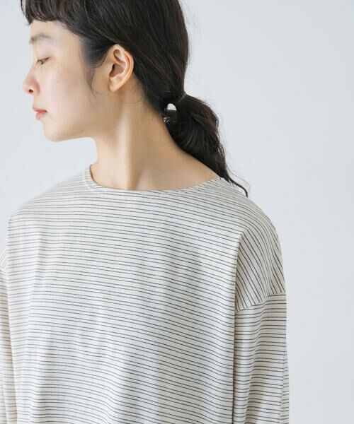 かぐれ / かぐれ Tシャツ | ナローボーダーロングカットソー | 詳細10