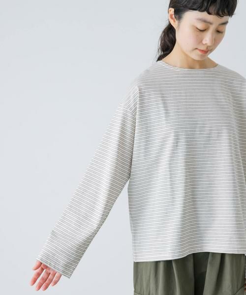 かぐれ / かぐれ Tシャツ | ナローボーダーロングカットソー | 詳細11