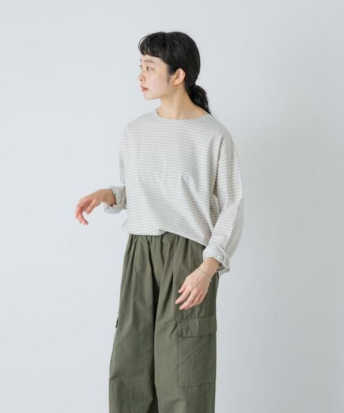 かぐれ / かぐれ Tシャツ | ナローボーダーロングカットソー | 詳細4