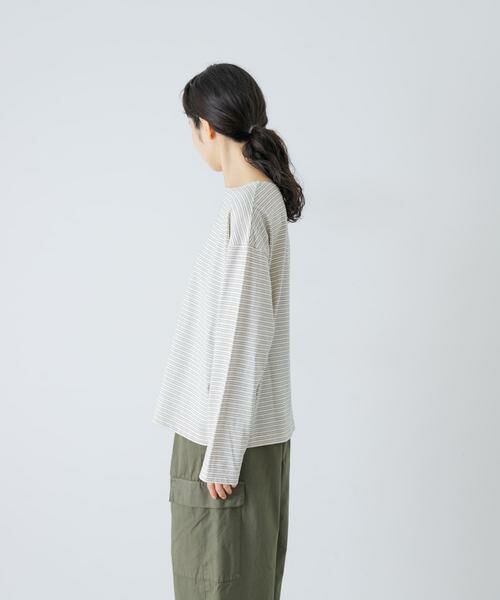 かぐれ / かぐれ Tシャツ | ナローボーダーロングカットソー | 詳細8