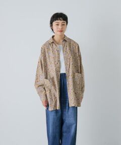 かぐれ / かぐれ シャツ・ブラウス | 花柄オーバーダイシャツ