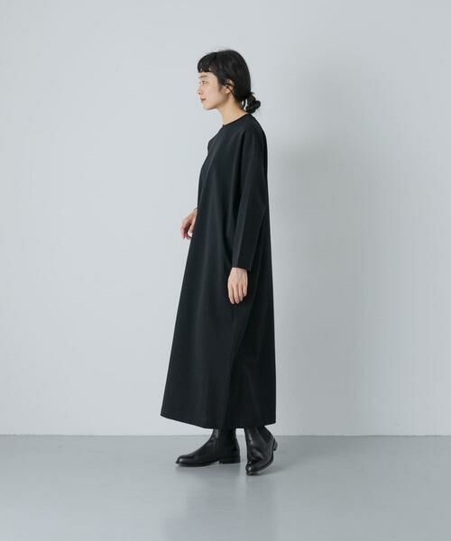 かぐれ / かぐれ ワンピース | 『2サイズ展開』ストレートワイドカットワンピース（ブラック）