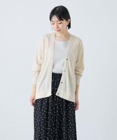 リネンニットカーディガン