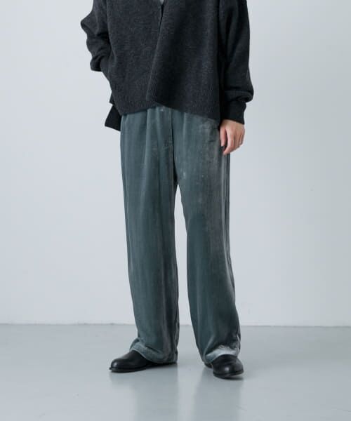 ＊＊かぐれ / かぐれ その他パンツ | レーヨンシルクベルベットパンツ（BLUE）