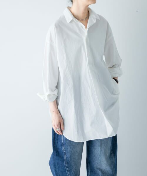 ＊＊かぐれ / かぐれ シャツ・ブラウス | コットンワイドプルオーバーシャツ（OFF）