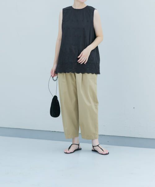 かぐれ　コットンクロップドパンツ　ブラック かぐれ パンツ コットンクロップドパンツ レディース : ZOZOTOWN