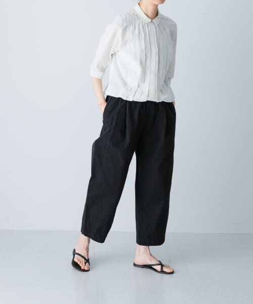★かぐれ コットンクロップドパンツ ブラック新品未使用タグ付き かぐれ パンツ コットンクロップドパンツ レディース : ZOZOTOWN