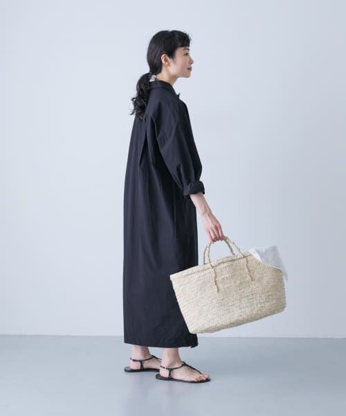 かぐれ 「2サイズ展開」コットンシルク シャツワンピース サイズ0 セール】『2サイズ展開』コットンシルクシャツワンピース