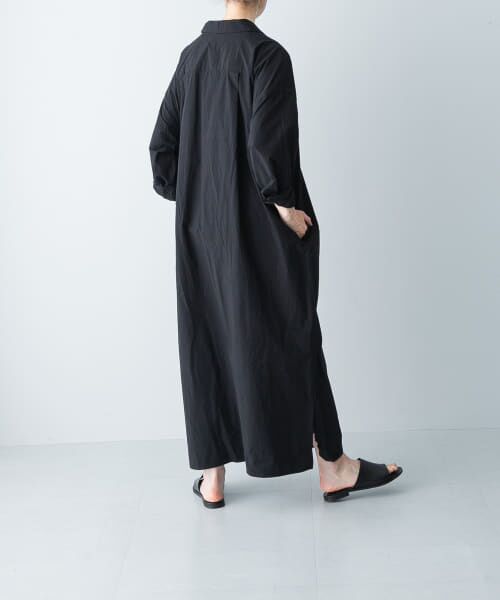 かぐれ 「2サイズ展開」コットンシルク シャツワンピース サイズ0 セール】『2サイズ展開』コットンシルクシャツワンピース