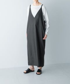 『2WAY仕様』ウールトロVネックワンピース