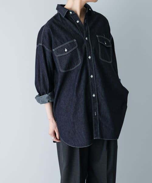 ＊＊かぐれ / かぐれ シャツ・ブラウス | デニムワークシャツ（INDIGO）