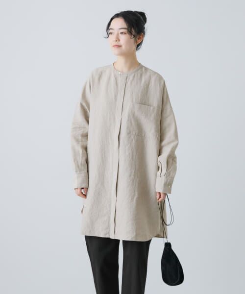 かぐれ　リネン　チュニックシャツ　アーバンリサーチ リネンチュニックシャツ （シャツ・ブラウス）｜＊＊かぐれ / か